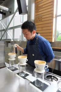 Barista at Blue Bottle Coffee Kiyosumi-Shirakawa Tokyo Japanite