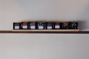 Coffee Bean bags at Onibus Coffee Nakameguro Tokyo Japan Cafe