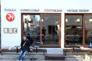 Charlie Luong of ArtisanSmith outside Fuglen Coffee Tokyo