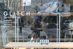 Window of Glitch Coffee and Roasters Jimbocho Tokyo Japan Cafe