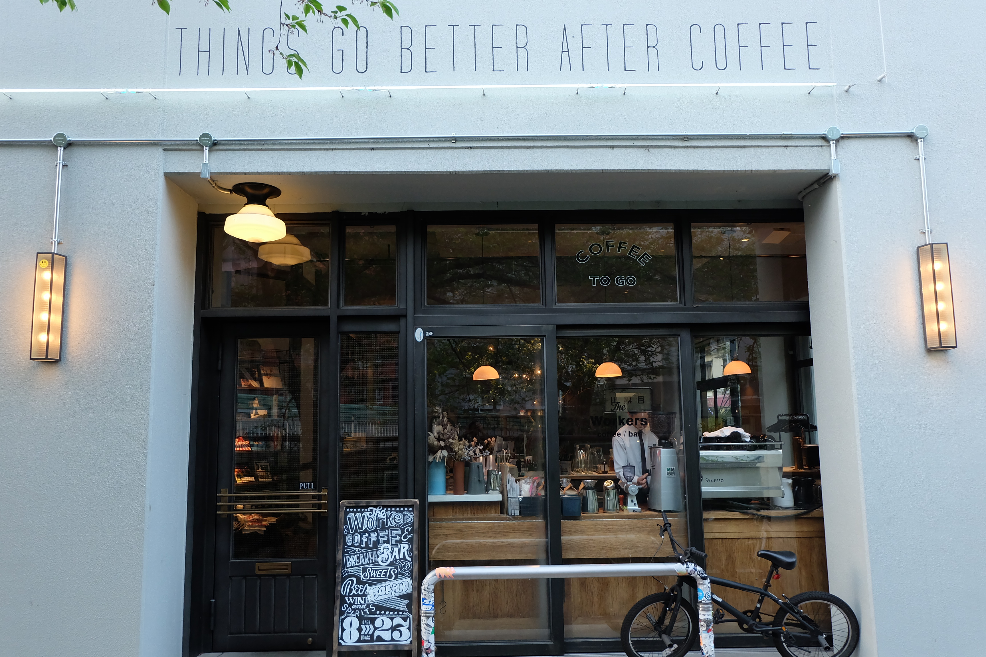 Things Go Better After Coffee The Workers Coffee and Bar Meguro Tokyo Cafe