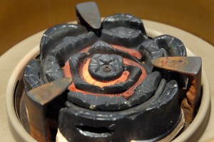 Vintage Japanese Heating Coil at Cobi Coffee in Aoyama Tokyo Japan