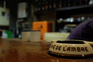 Interior of Cafe de Lambre Kissaten Cafe in Ginza Tokyo Japan