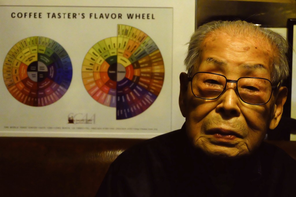 Owner of Cafe de Lambre Cafe de Lambre Kissaten Cafe in Ginza Tokyo Japan