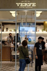 Exterior of Verve Coffee Roasters Shinjuku Tokyo Japan