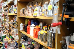 Interior of Yamamoto Coffee Store in Shinjuku Tokyo Japan
