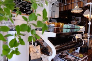 La Marzocco Strada Espresso Machine at Unlimited Coffee Bar in Narihira Tokyo Japan