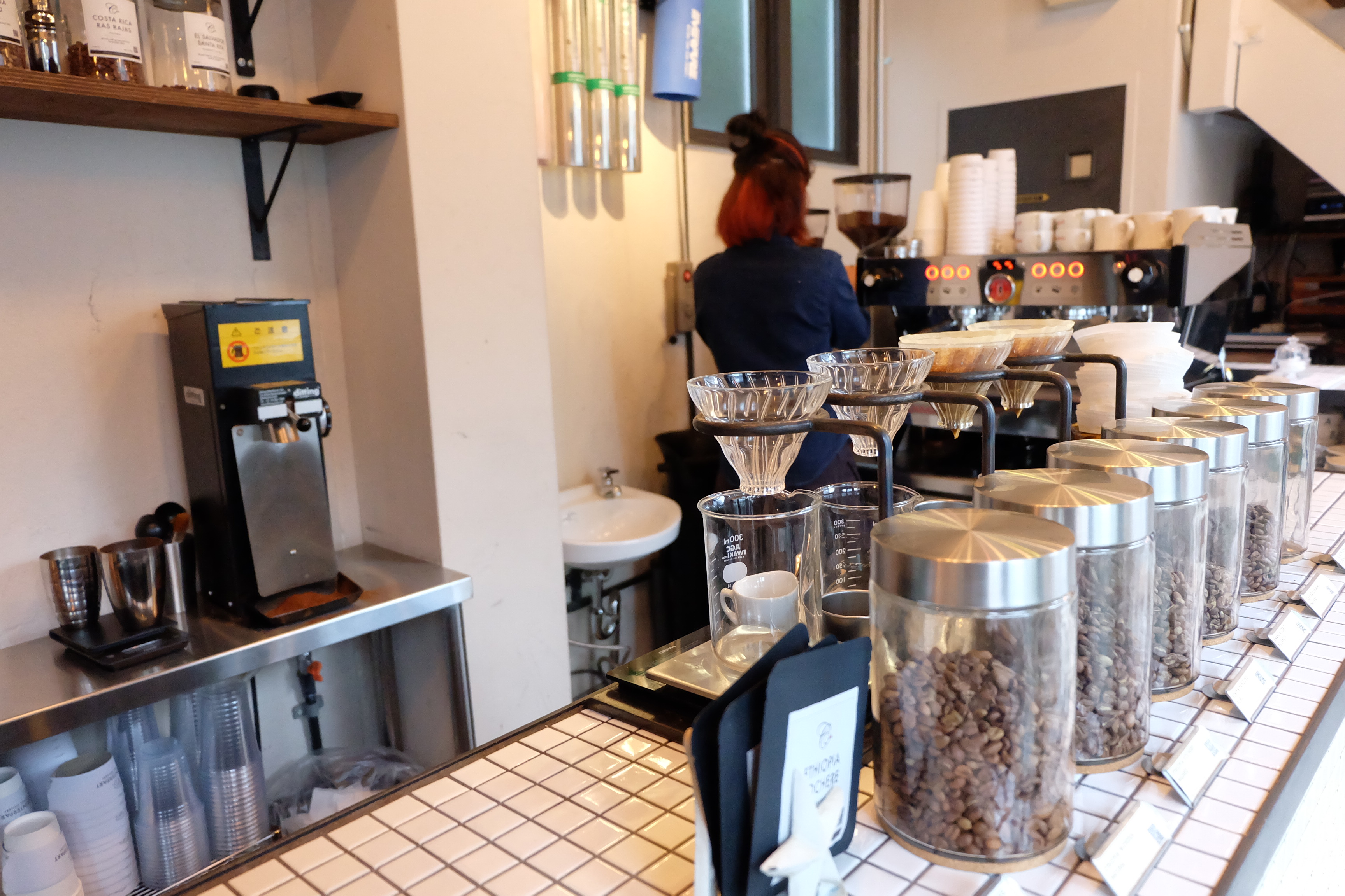 Hario V-60s at Counterpart Coffee Gallery Nishi Shinjuku Tokyo Japan