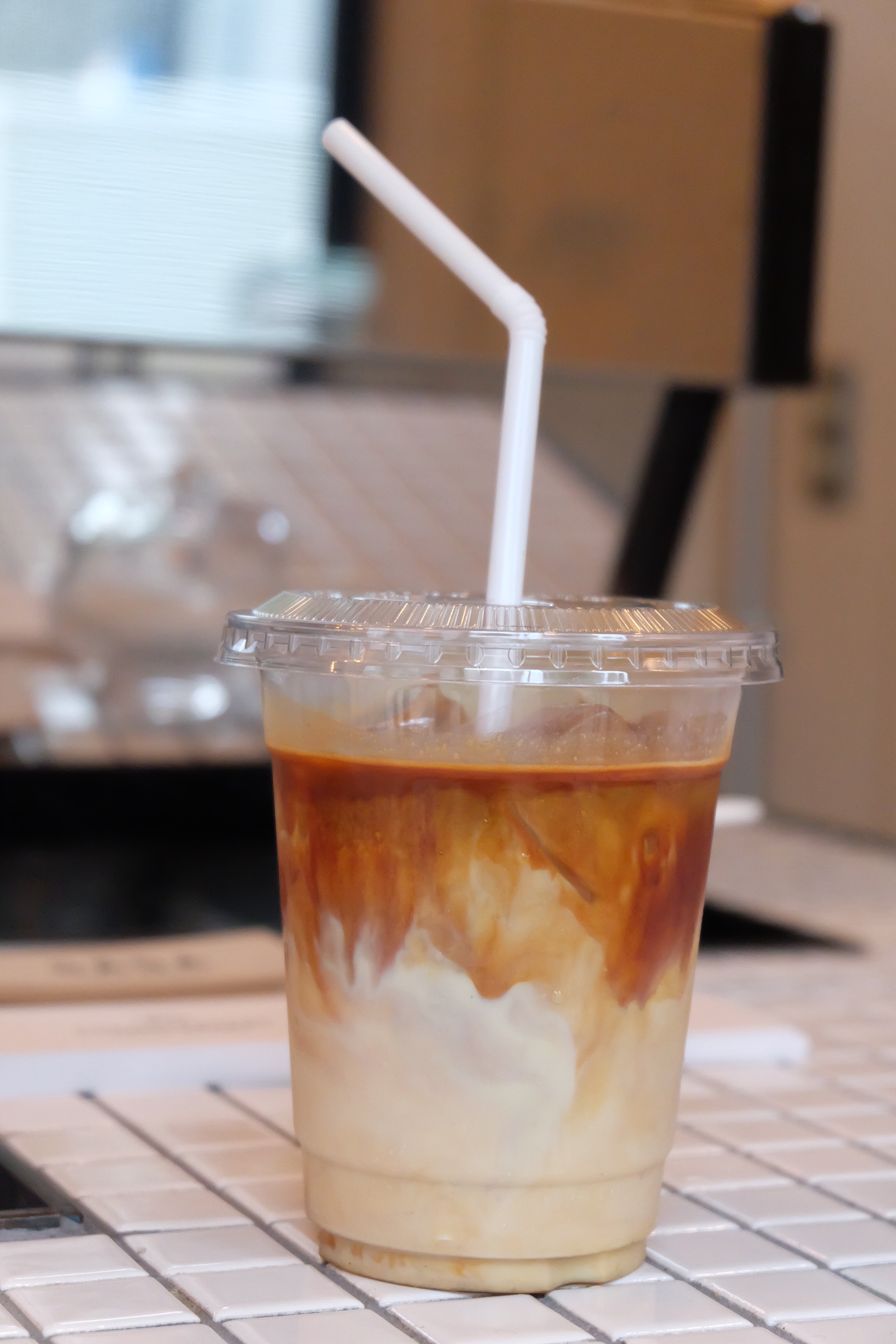 Iced Latte Cascade at Counterpart Coffee Gallery Nishi Shinjuku Tokyo Japan