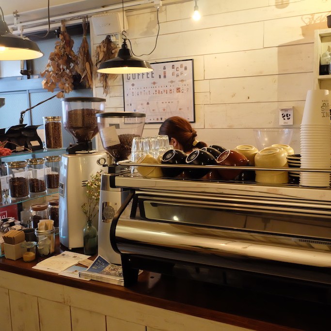 La Marzocco at Onibus Coffee Okusawa Tokyo Japan